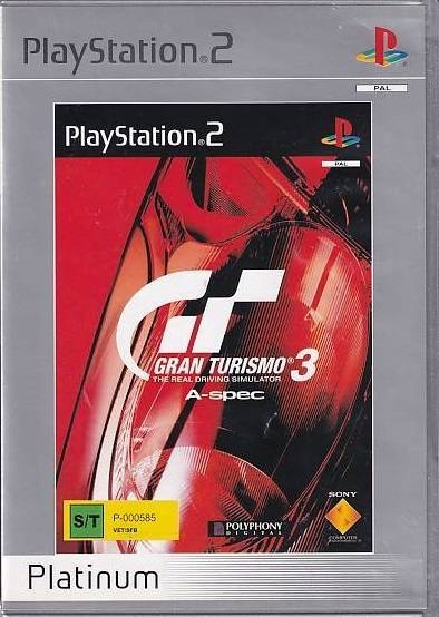 Gran Turismo 3 A-spec - PS2 - Platinum (Genbrug)